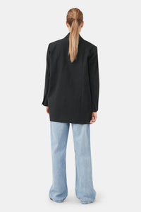 Blazer oversize en coton - Black