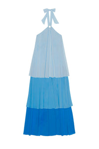 Robe longue superposée - Ethereal Blue