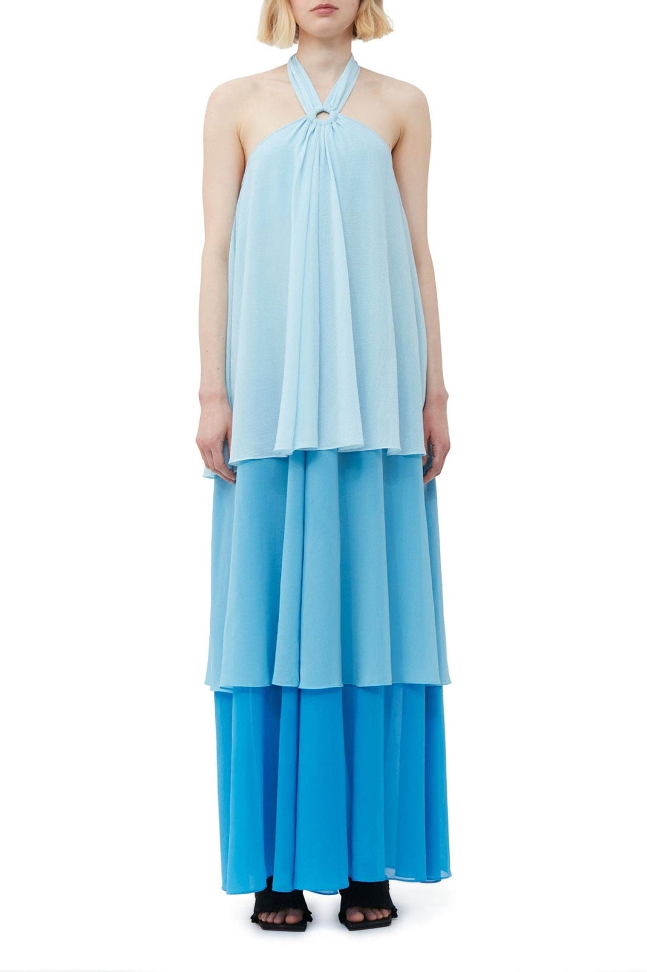 Robe longue superposée - Ethereal Blue