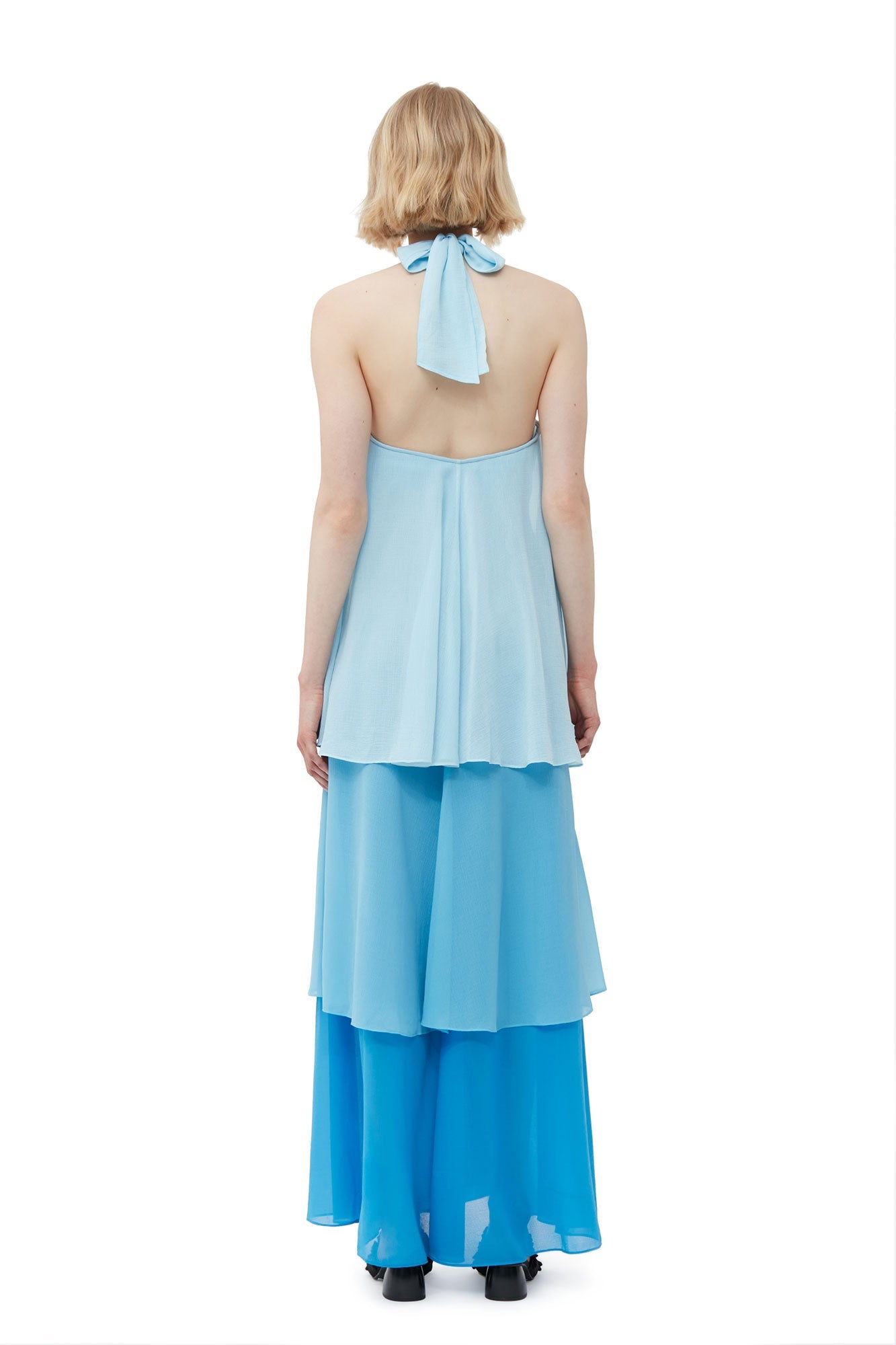Robe longue superposée - Ethereal Blue