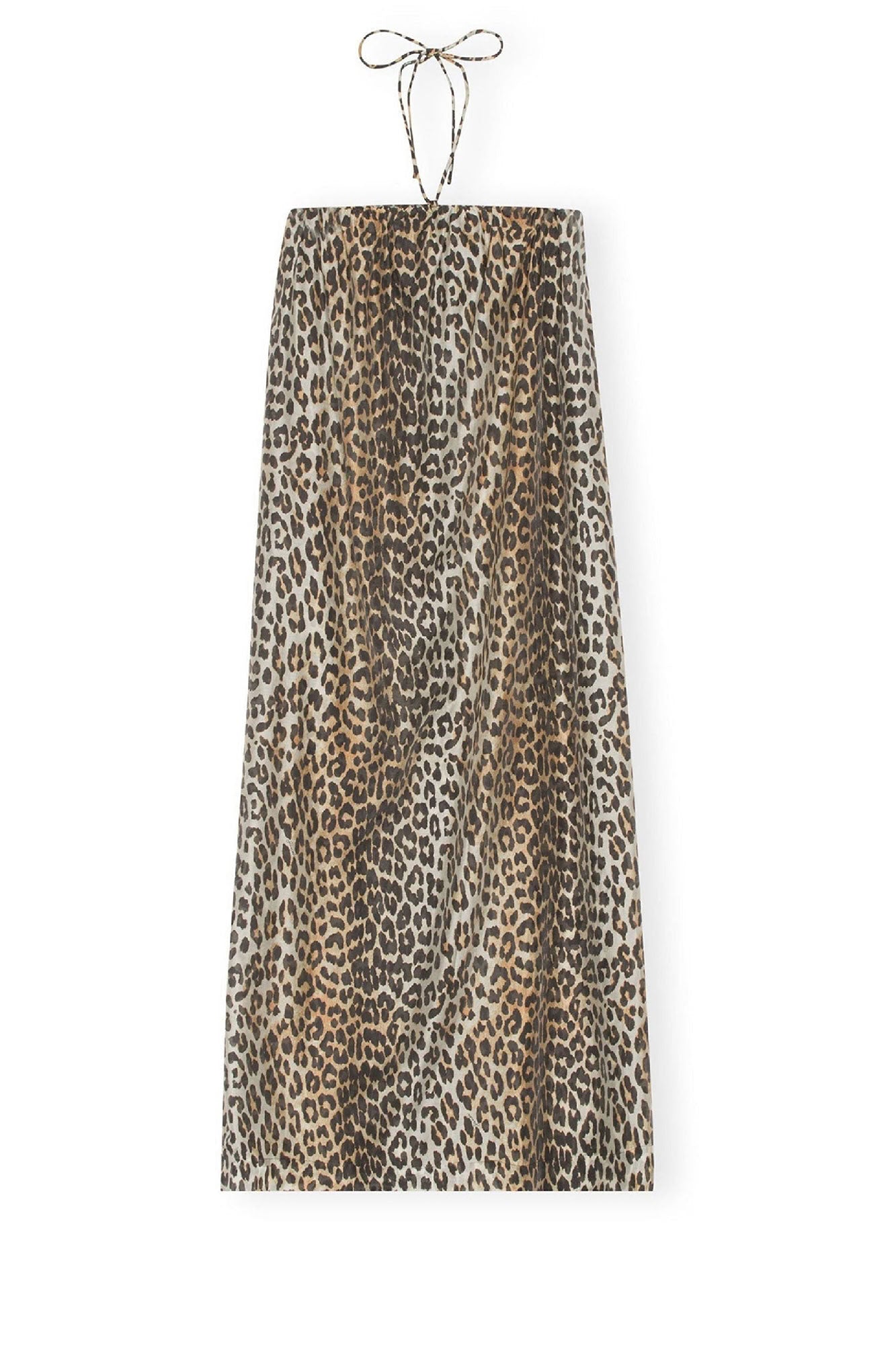 Robe longue à bretelles en voile  - Almond Milk