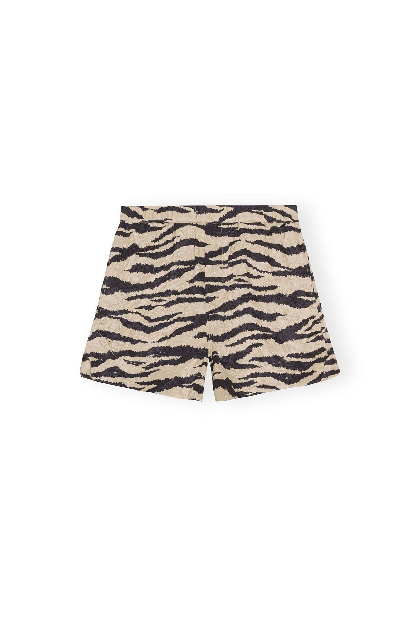 Short imprimé en satin - Pale Khaki