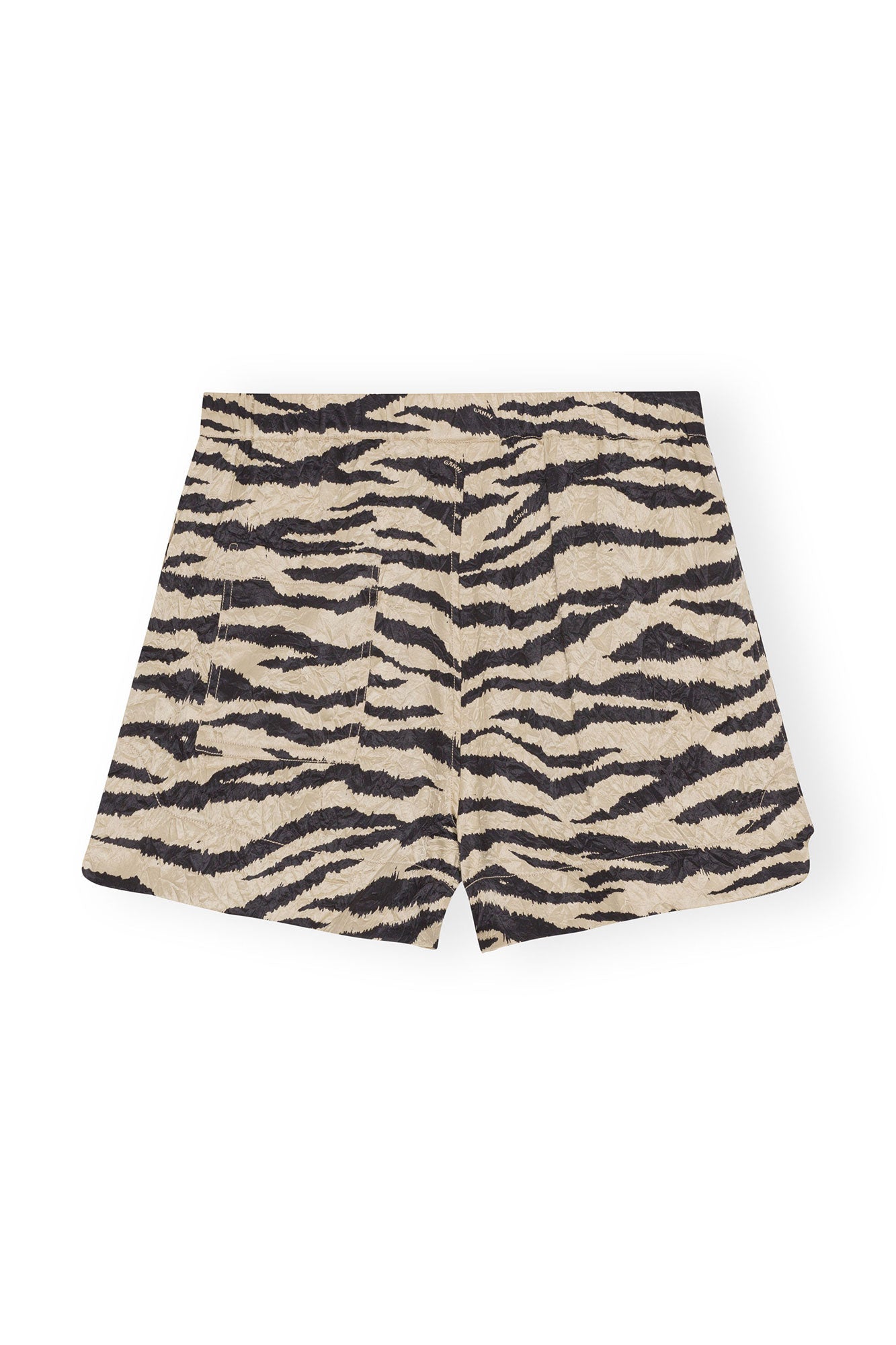 Short imprimé en satin - Pale Khaki