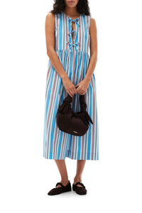 Robe midi à rayures - Brilliant Blue