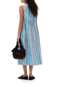 Robe midi à rayures - Brilliant Blue