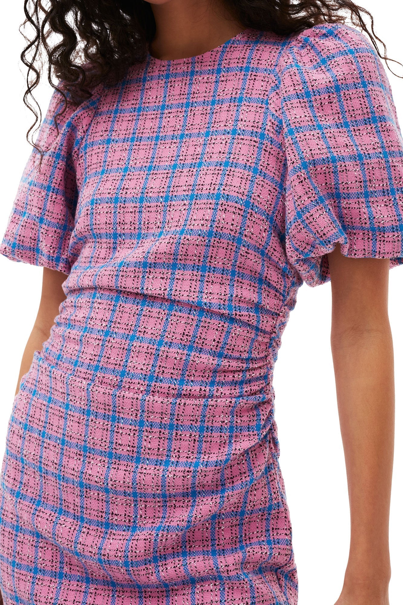 Robe courte de tailleur à carreaux - Wild Orchid