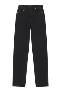 Pantalon taille haute Pohli en denim - Washed Black