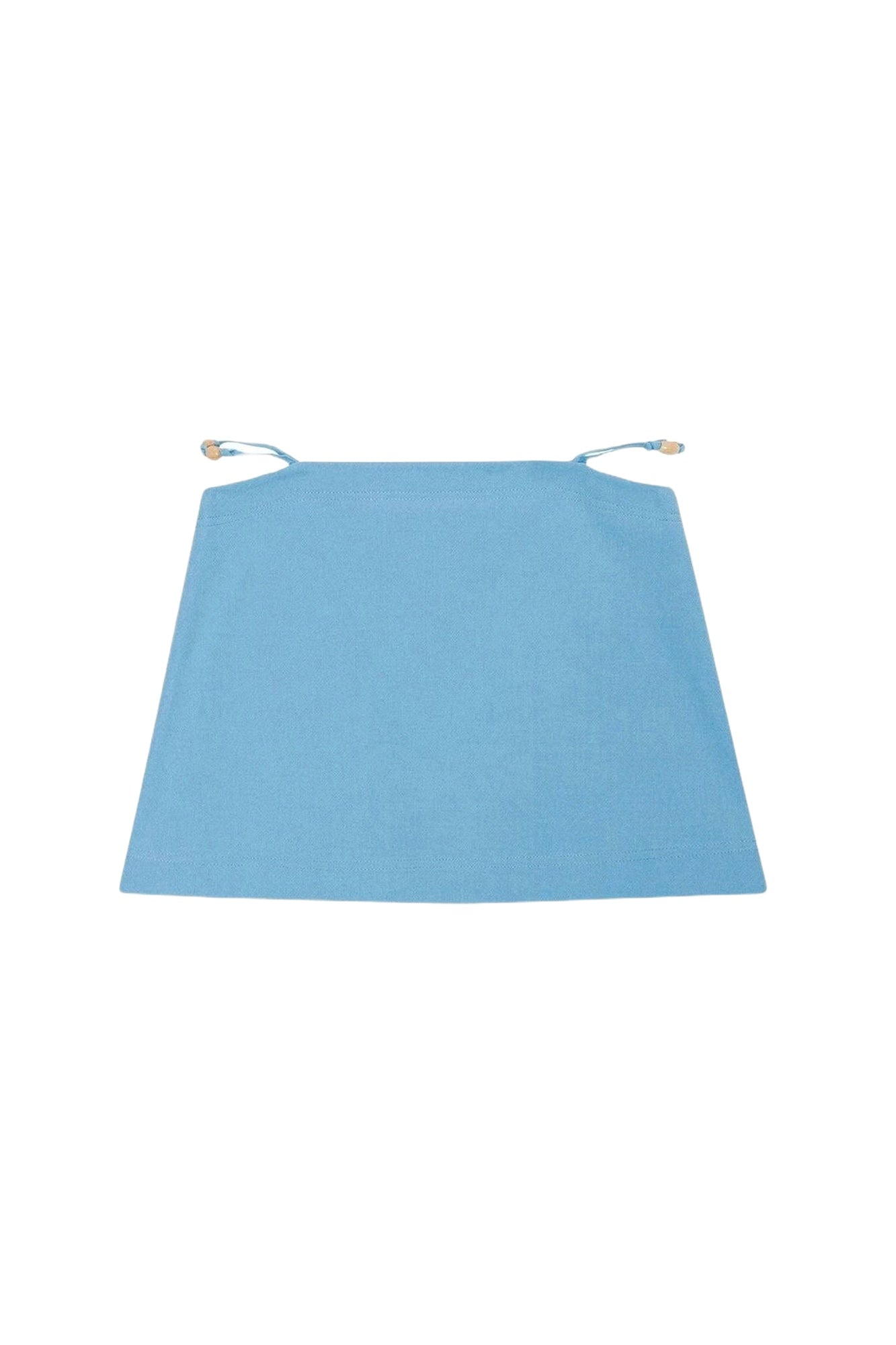 Jupe courte tailleur en coton - Ethereal Blue