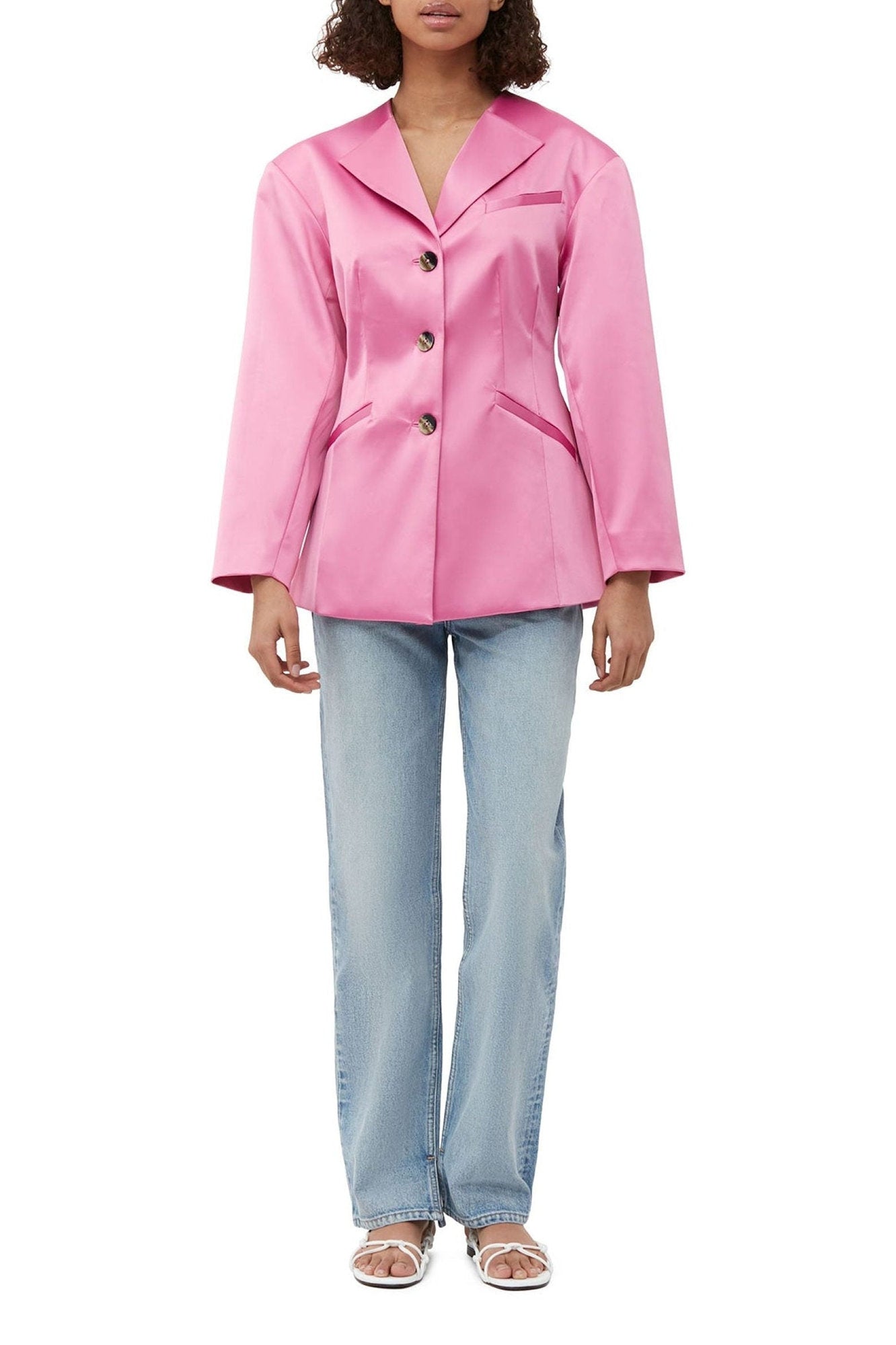 Blazer ajusté en satin - Wild Orchid