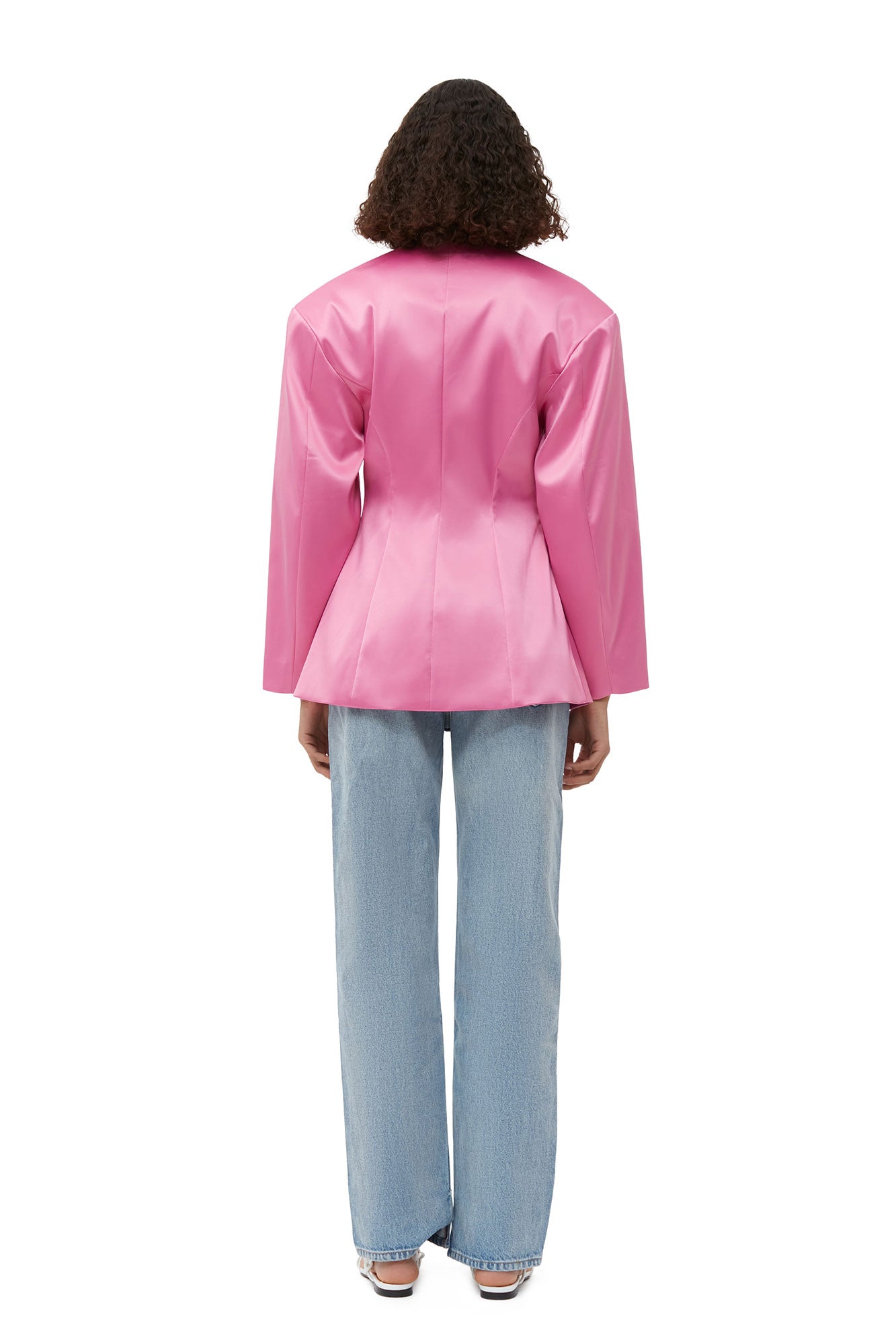 Blazer ajusté en satin - Wild Orchid