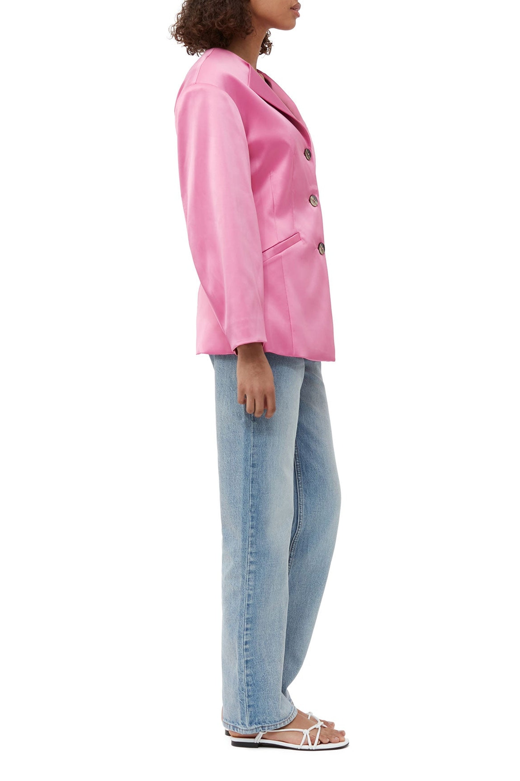 Blazer ajusté en satin - Wild Orchid