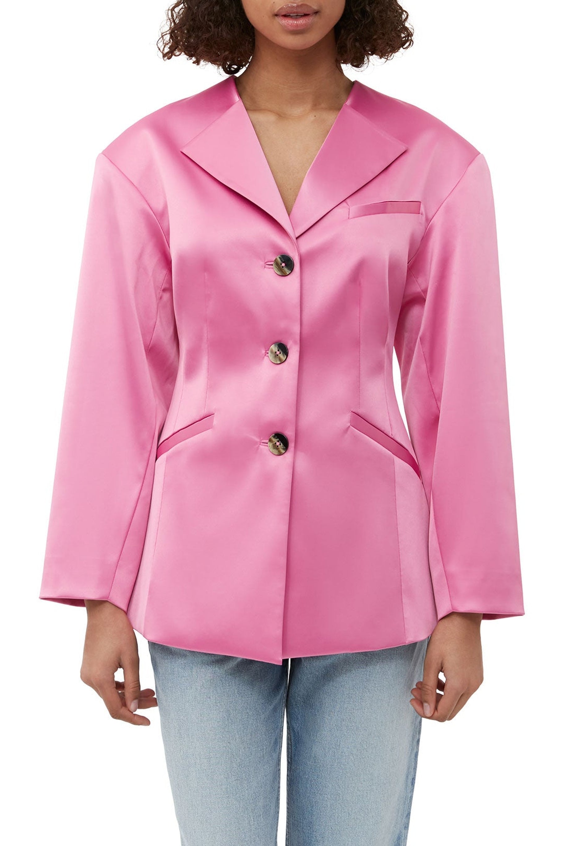 Blazer ajusté en satin - Wild Orchid