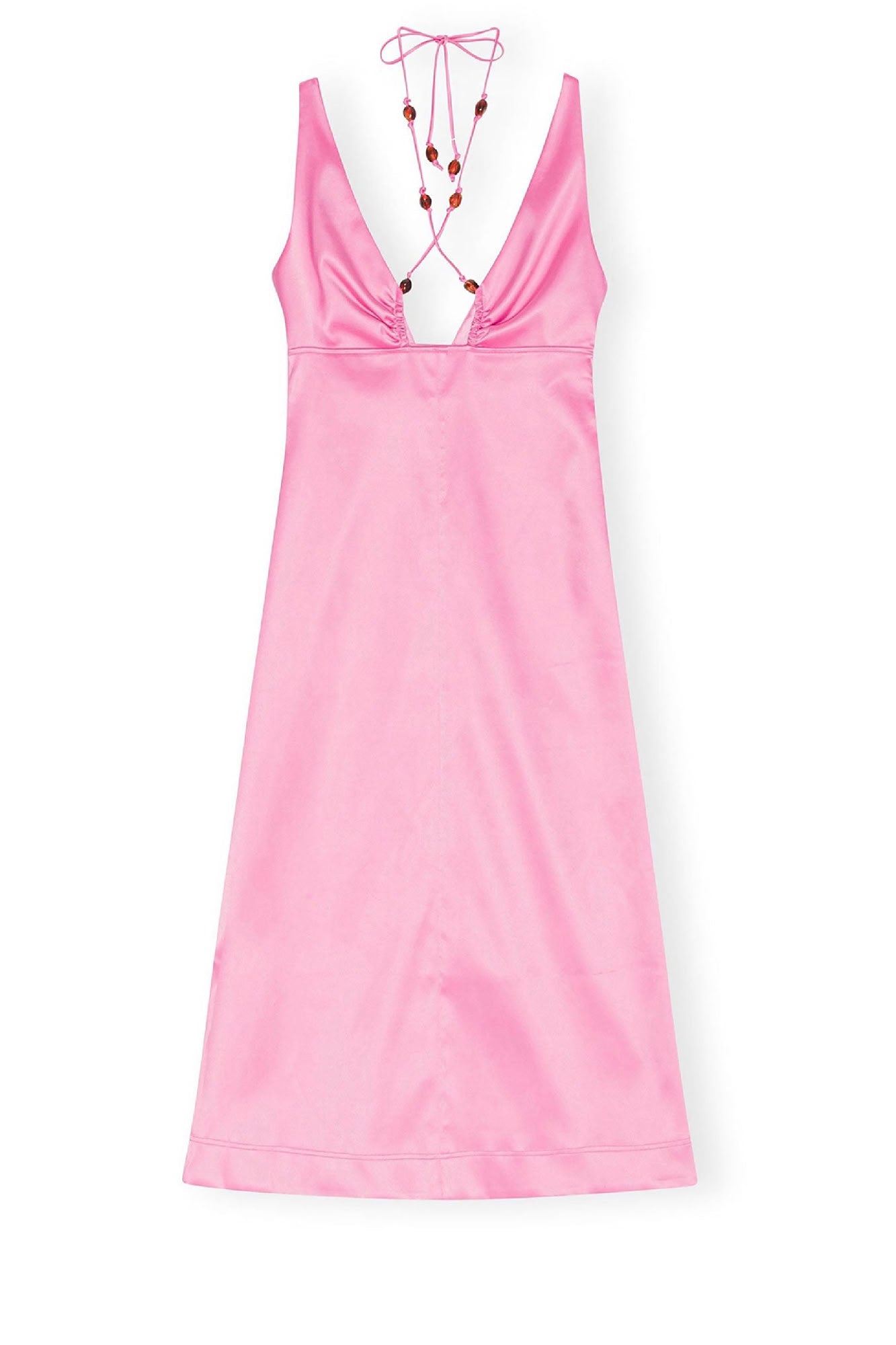 Robe dos nu en satin - Wild Orchid