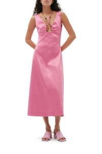 Robe dos nu en satin - Wild Orchid
