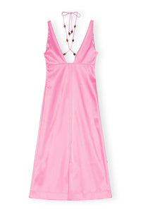 Robe dos nu en satin - Wild Orchid