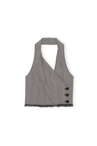 Gilet de costume à chevrons - Frost Gray