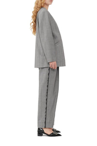 Herringbone suit blazer - Frost Gray