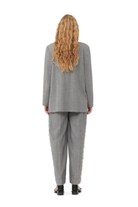 Blazer de tailleur à chevrons - Frost Gray