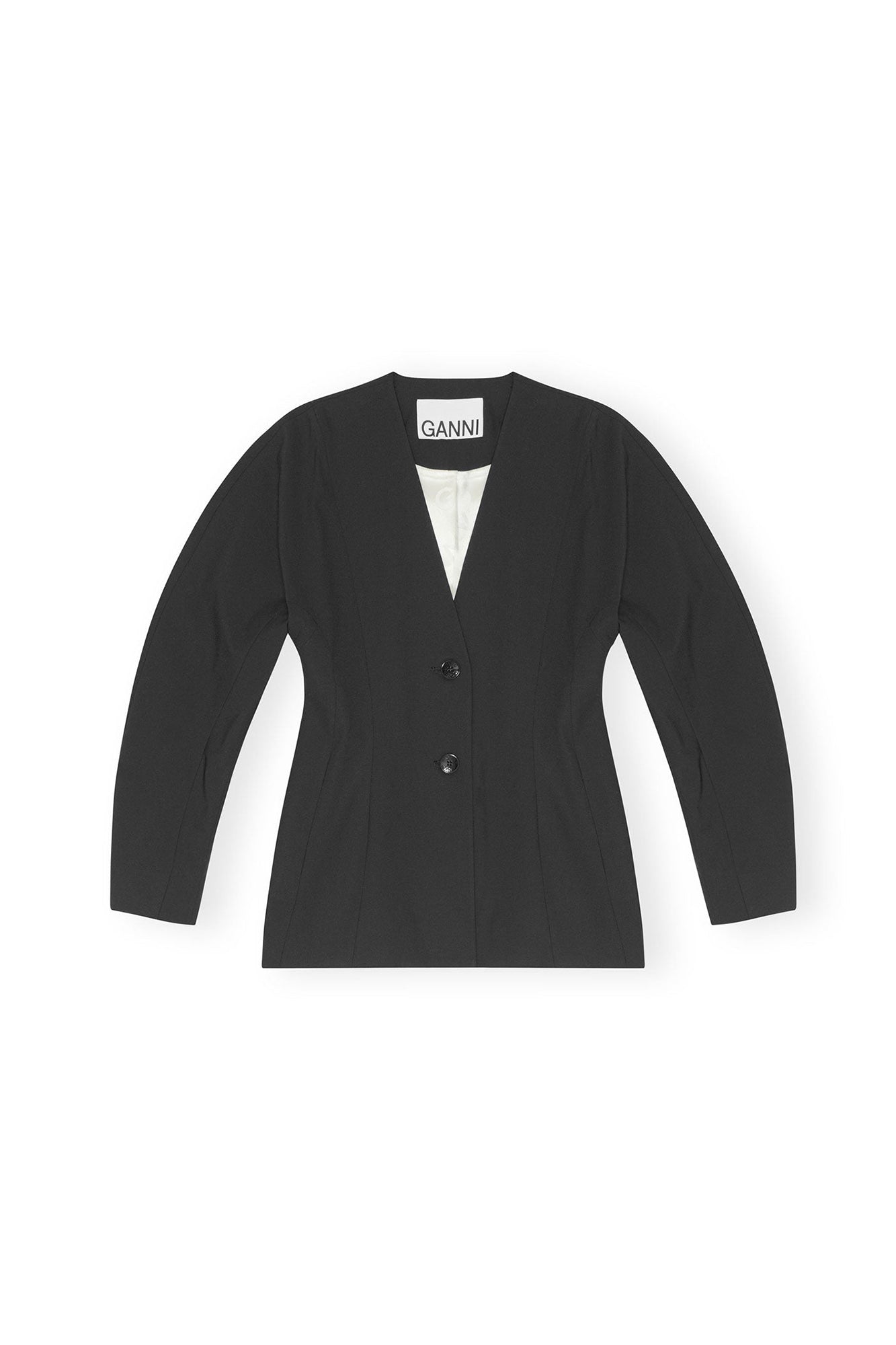 Blazer ajusté fluide - Black