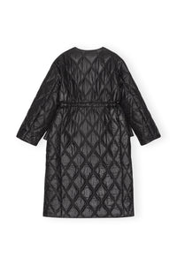 Manteau long matelassé - Black