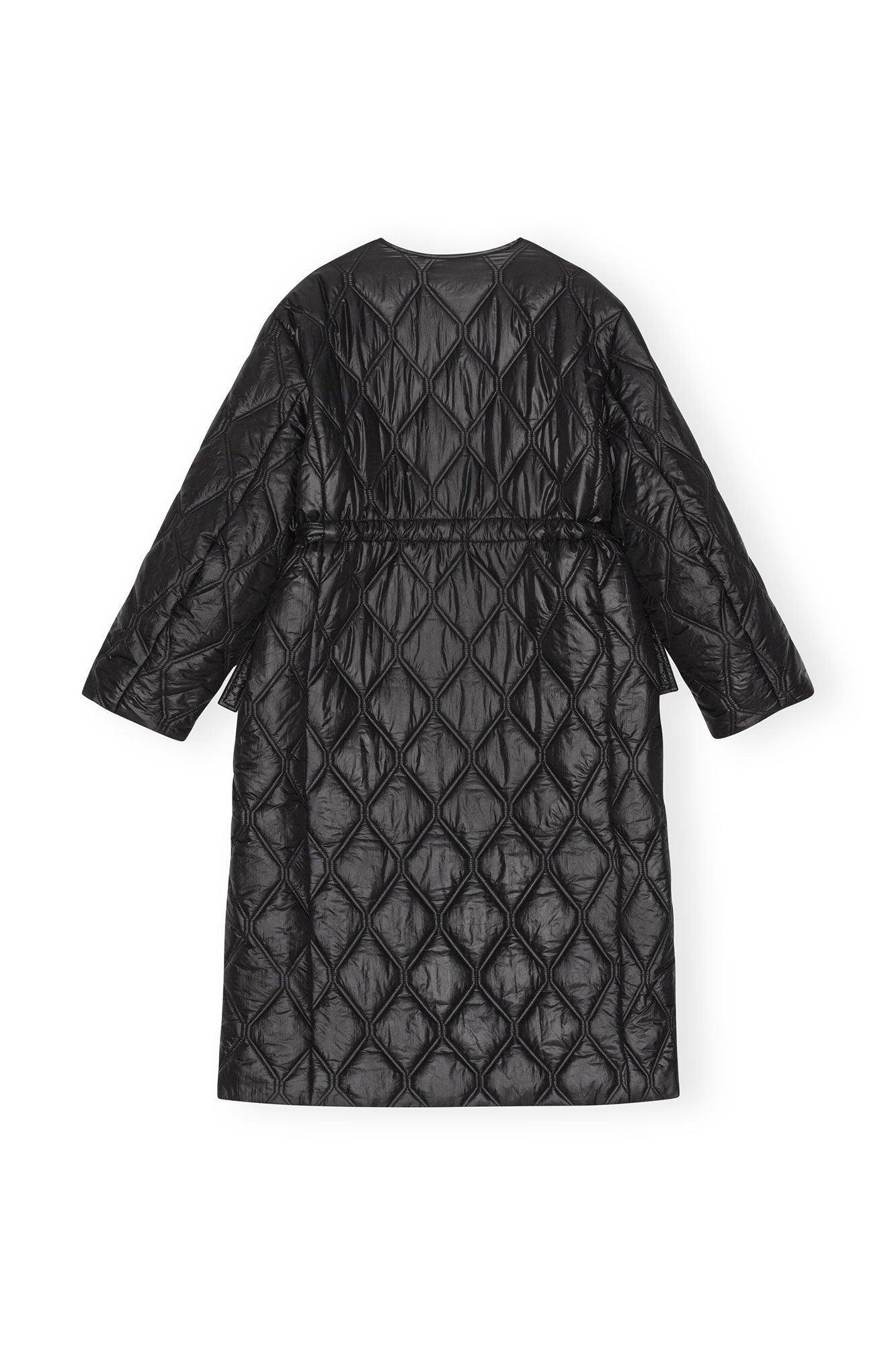 Manteau long matelassé - Black