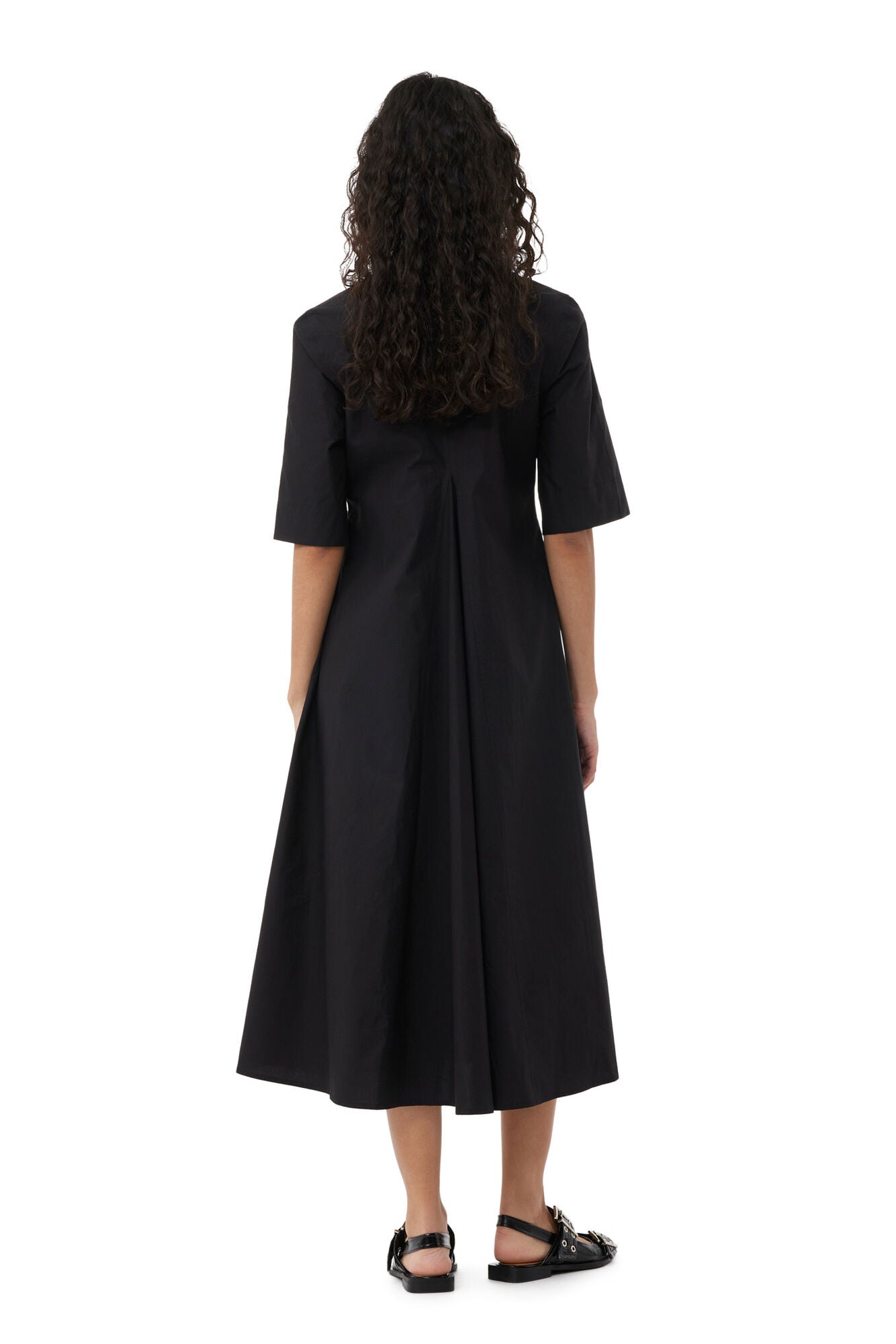 Robe longue en coton - Black