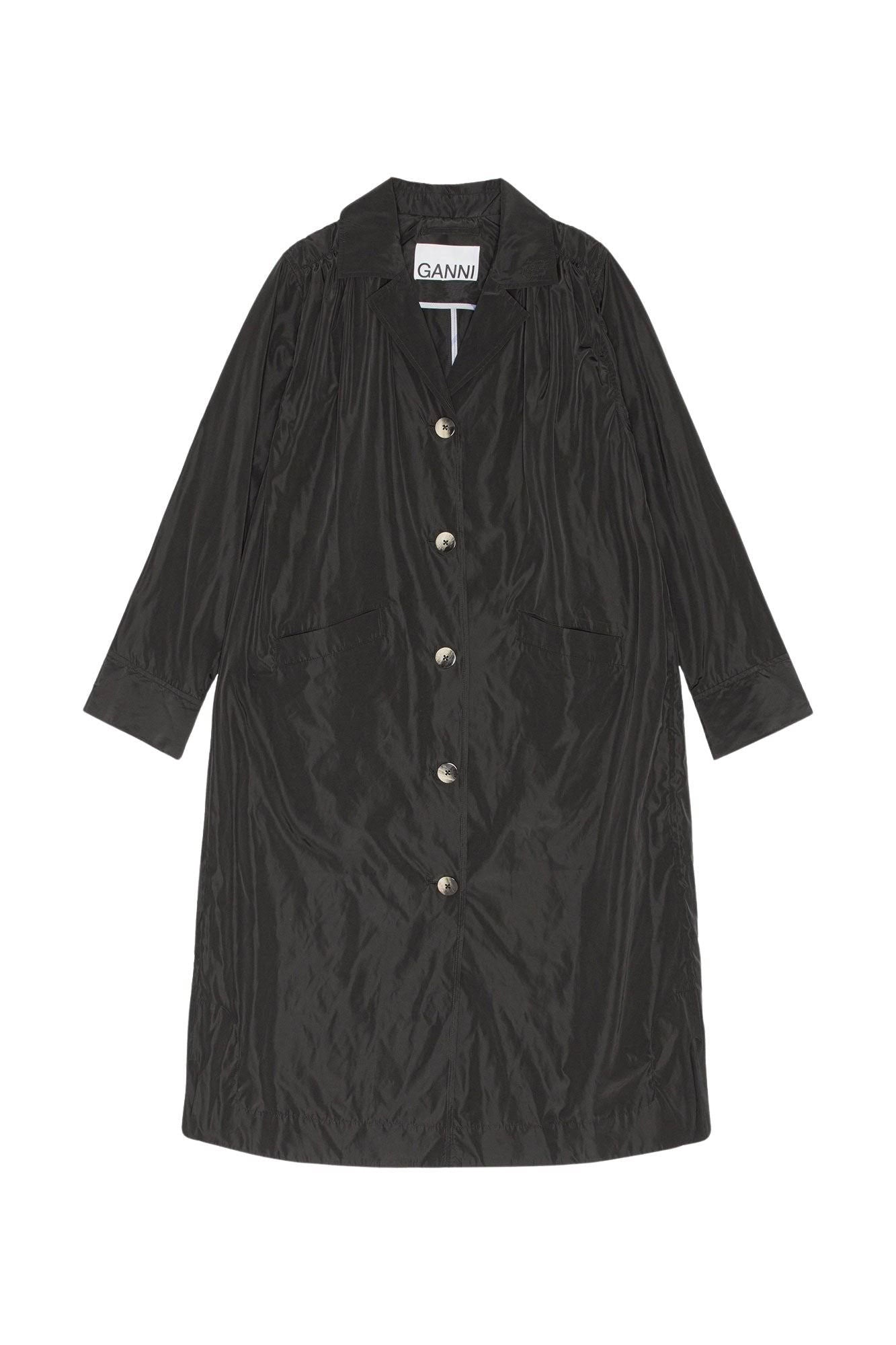 Manteau long Summer boutonné - Black