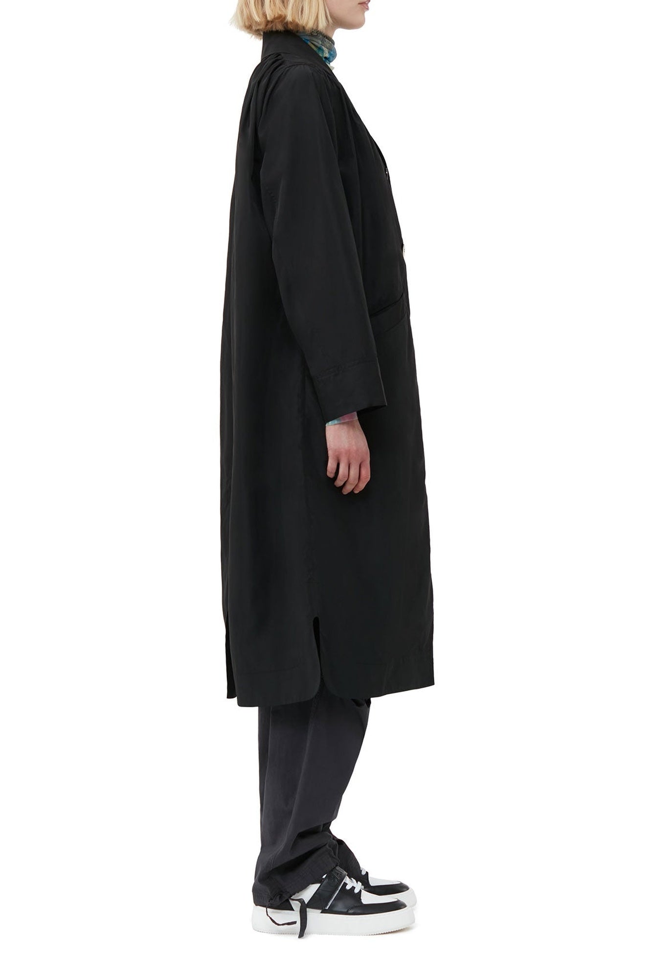 Manteau long Summer boutonné - Black