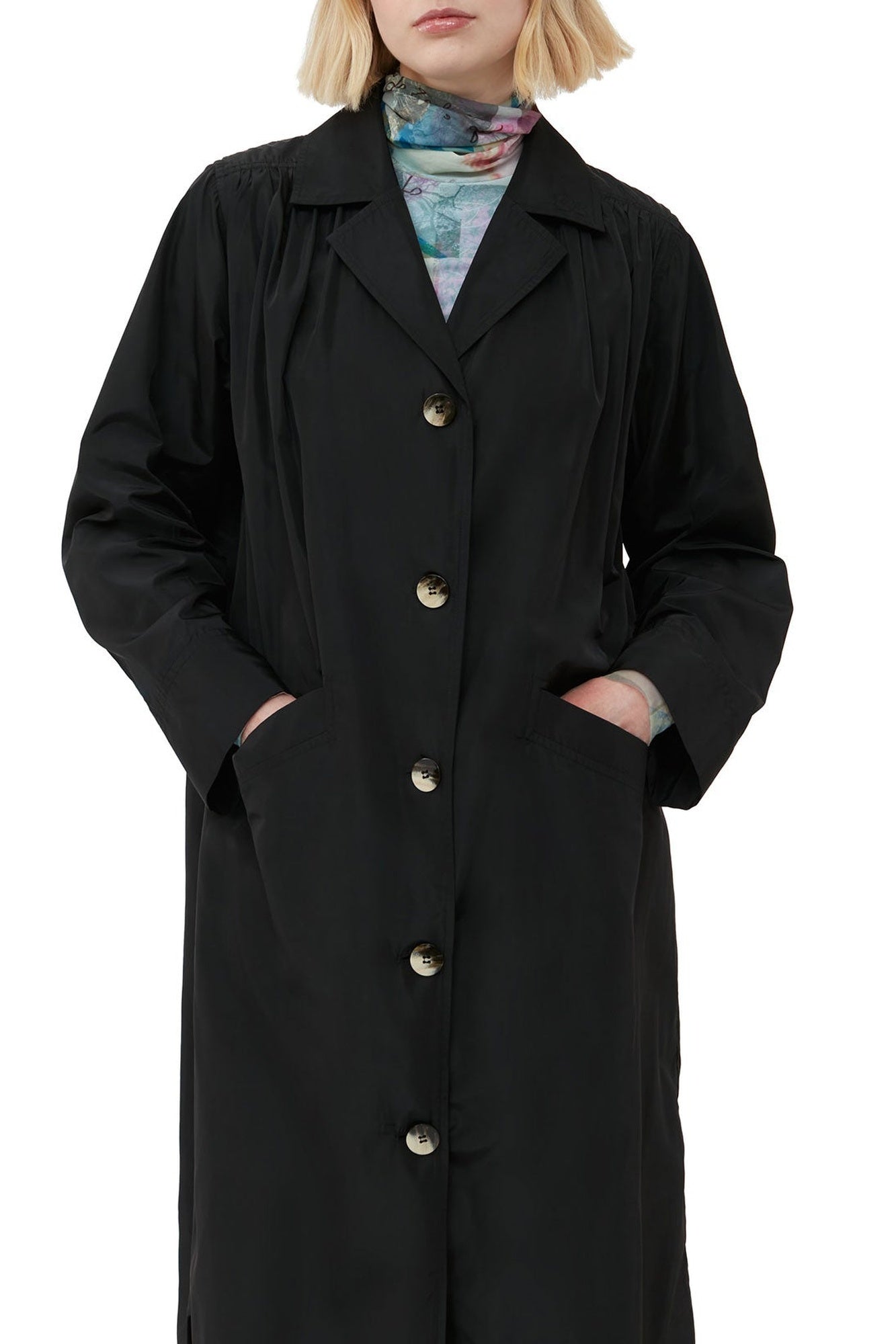 Manteau long Summer boutonné - Black
