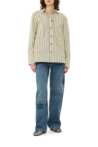 Chemise à rayures en coton - Frost Gray