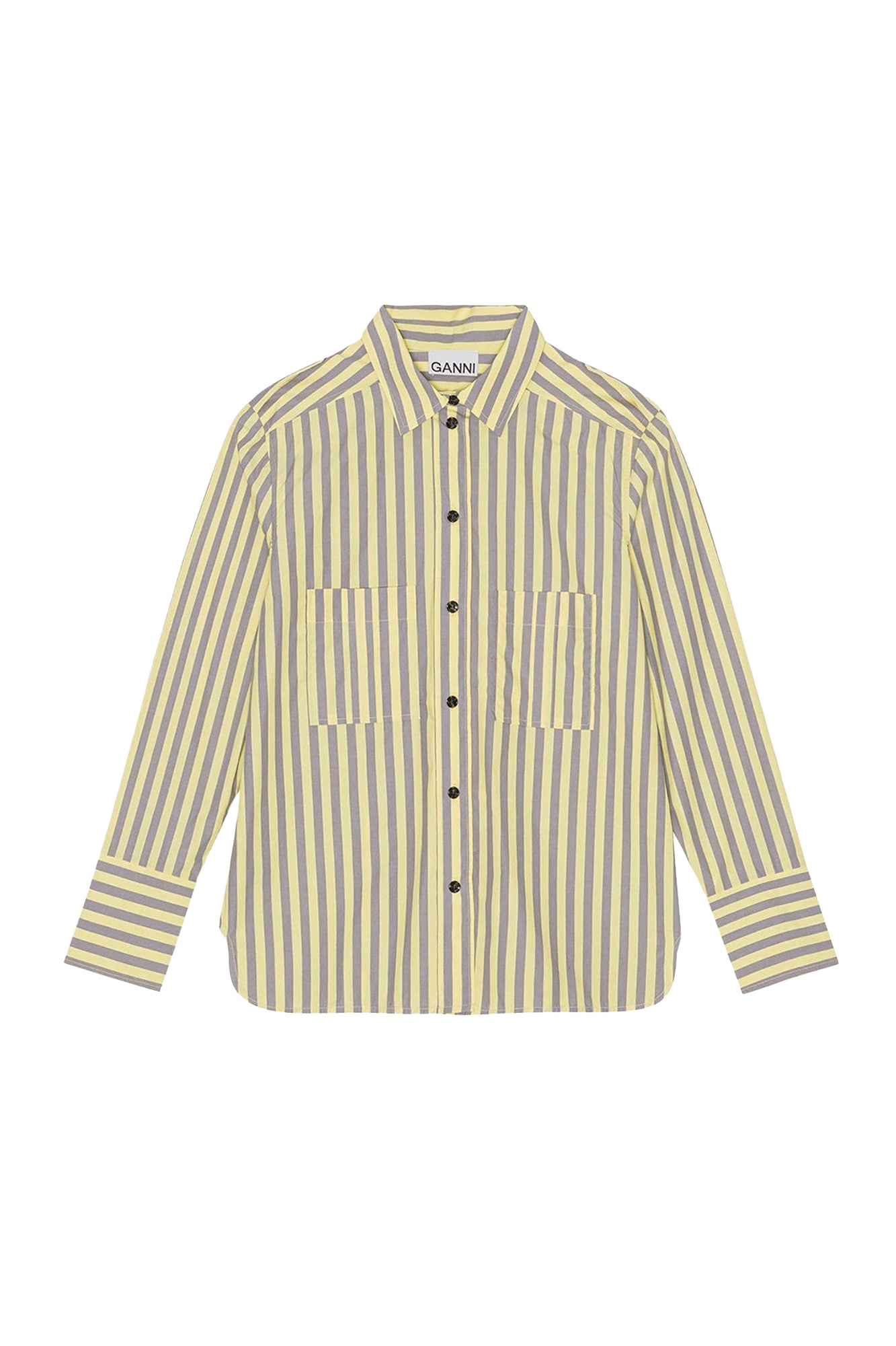 Cotton striped shirt - Frost Gray