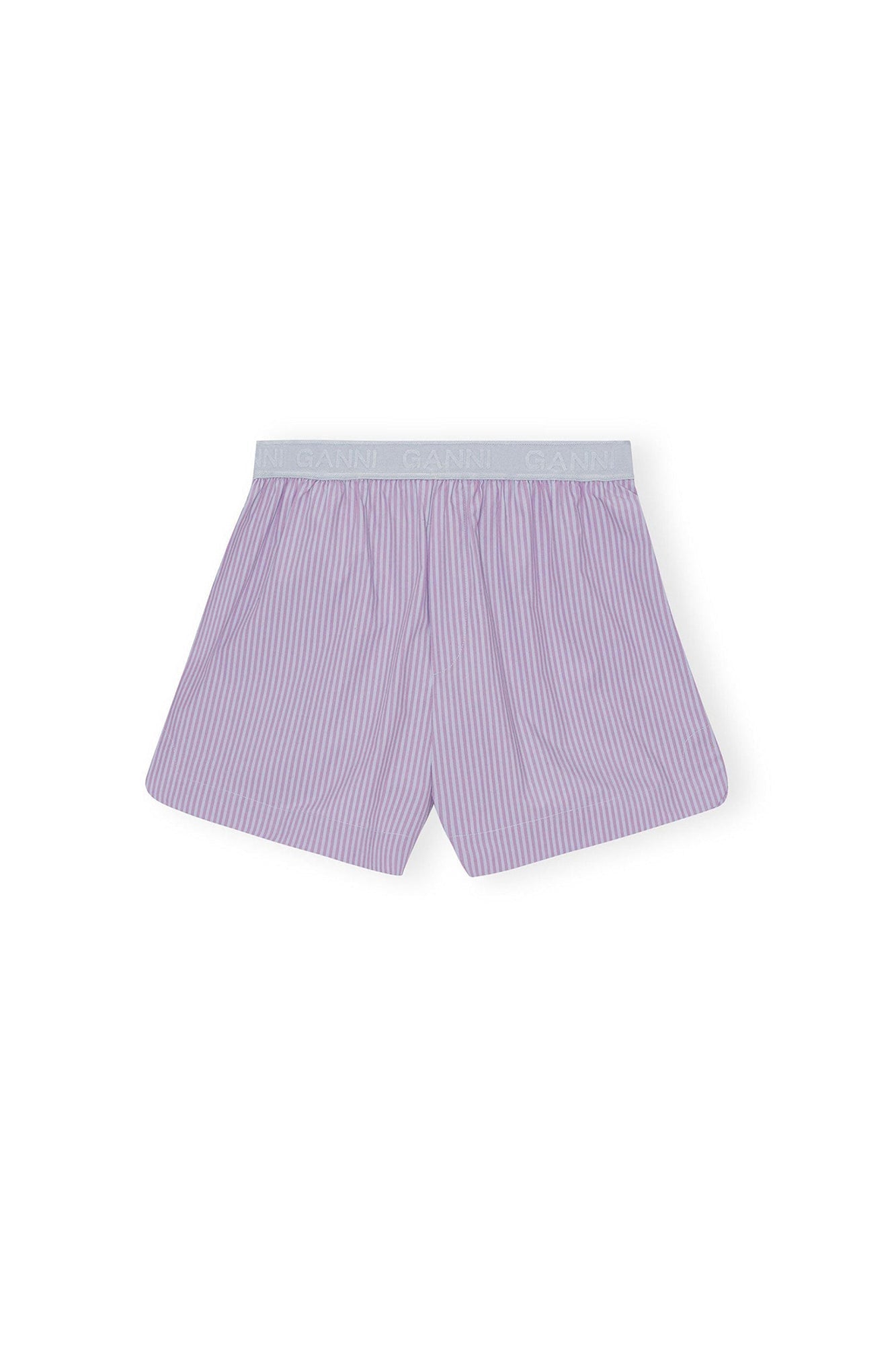 Short élastique à rayures en coton - Forever Blue