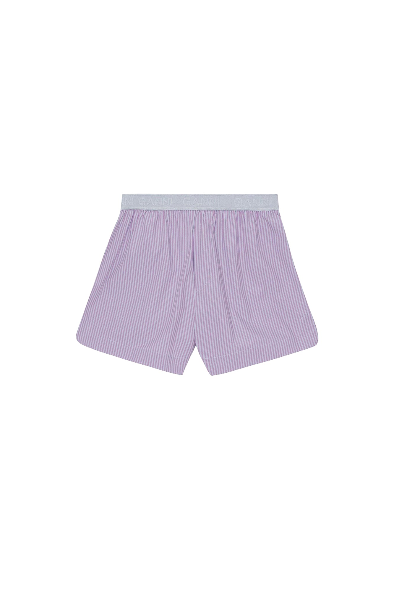 Short élastique à rayures en coton - Forever Blue
