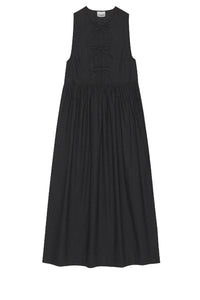 Robe midi en coton - Black