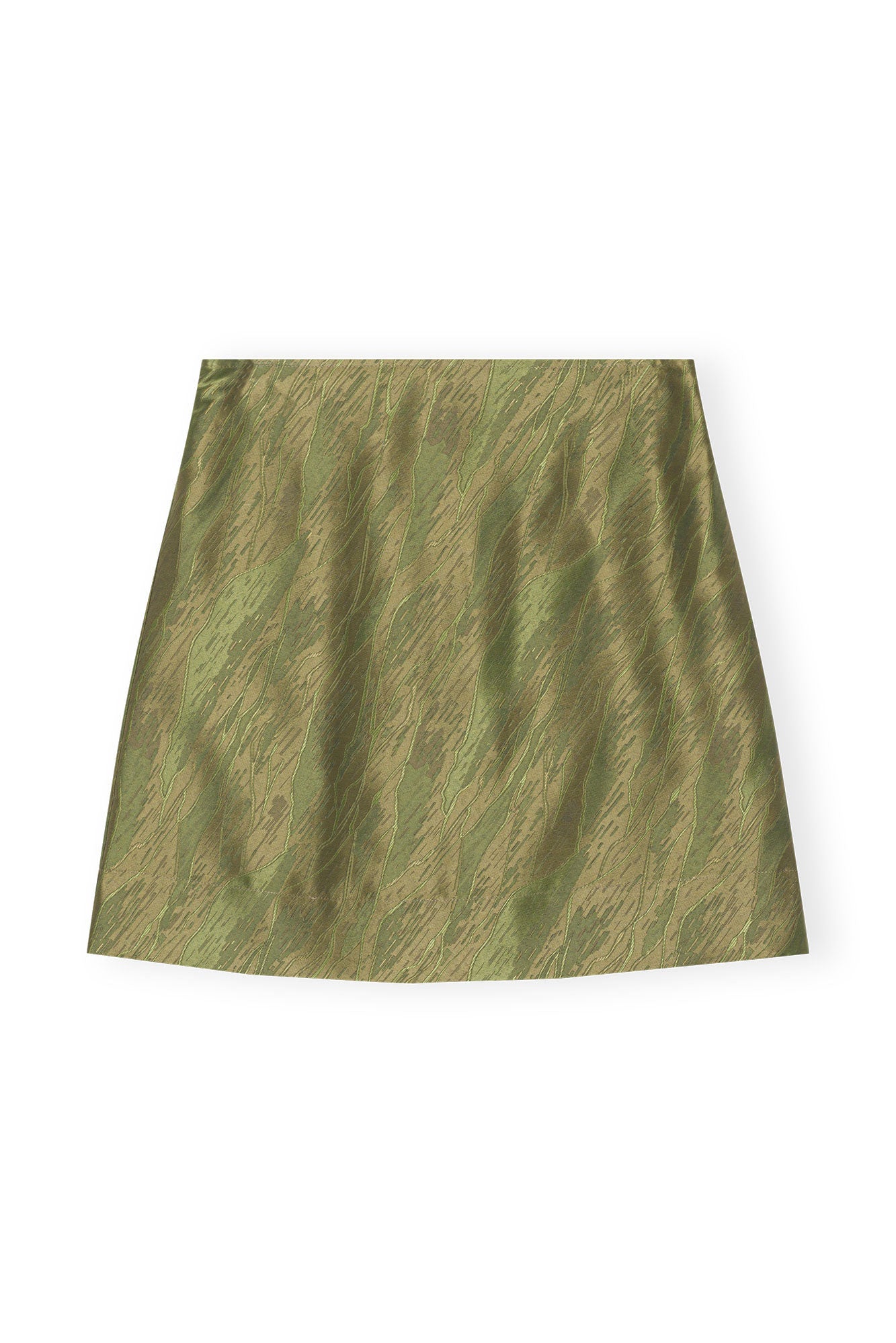 Jupe courte en jacquard - Avocado