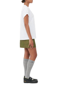 Jupe courte en jacquard - Avocado
