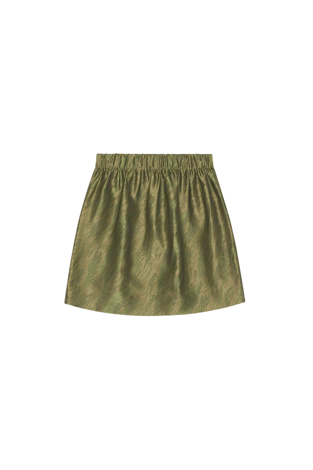 Jupe courte en jacquard - Avocado
