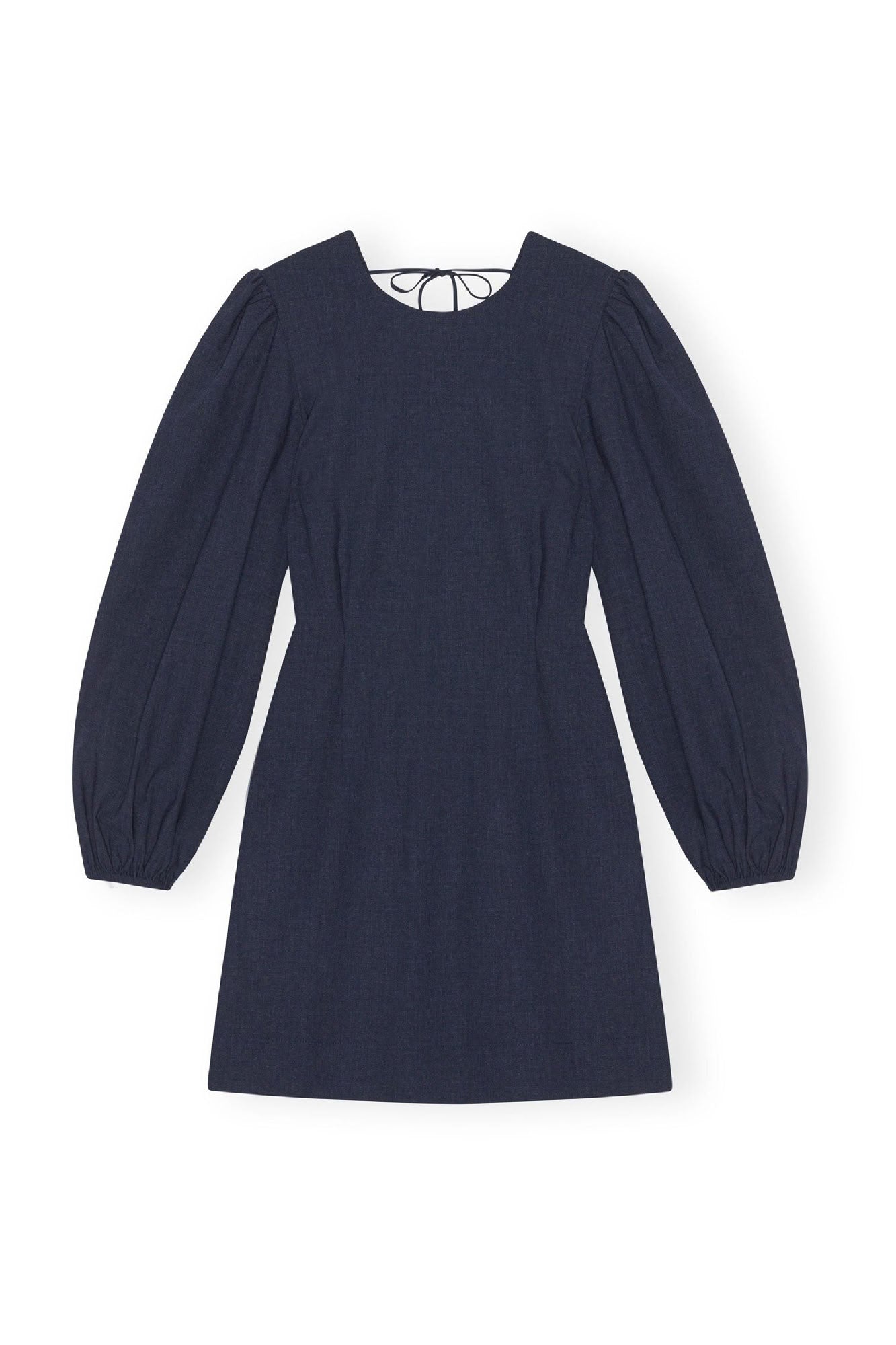 Robe courte drapée mélangée à dos nu - Sky Captain