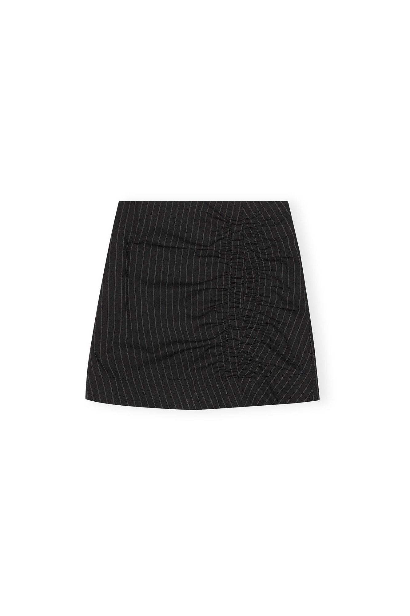 Jupe courte à rayures  - Black
