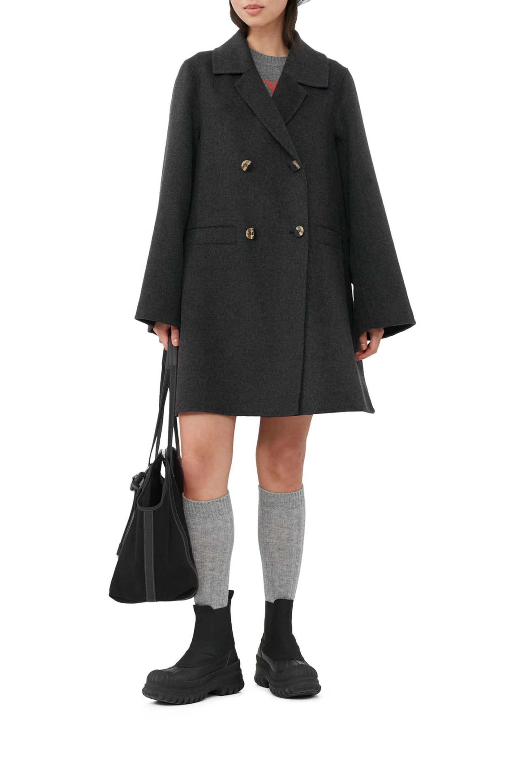 Veste midi en laine - Phantom