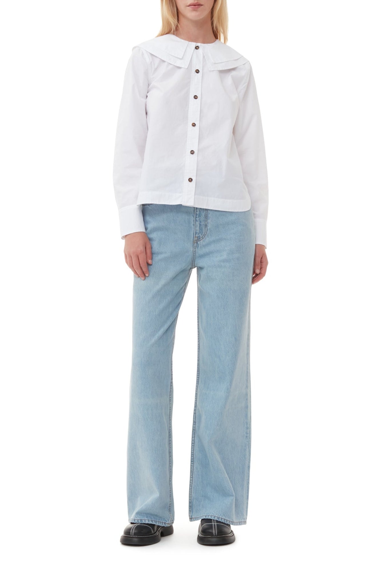 Chemise à double col - Bright White