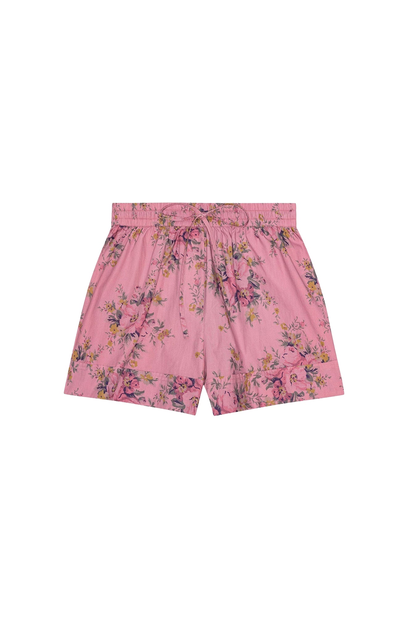 Short élastique en coton imprimé - Orchid Smoke