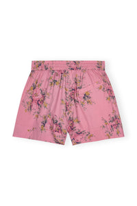 Short élastique en coton imprimé - Orchid Smoke