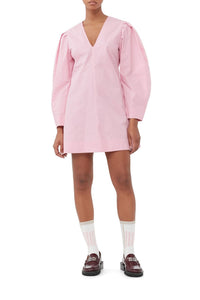 Robe courte à col en V - Orchid Smoke