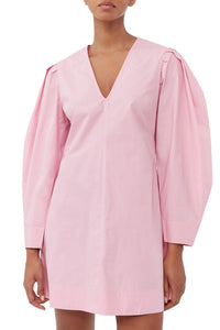 Robe courte à col en V - Orchid Smoke