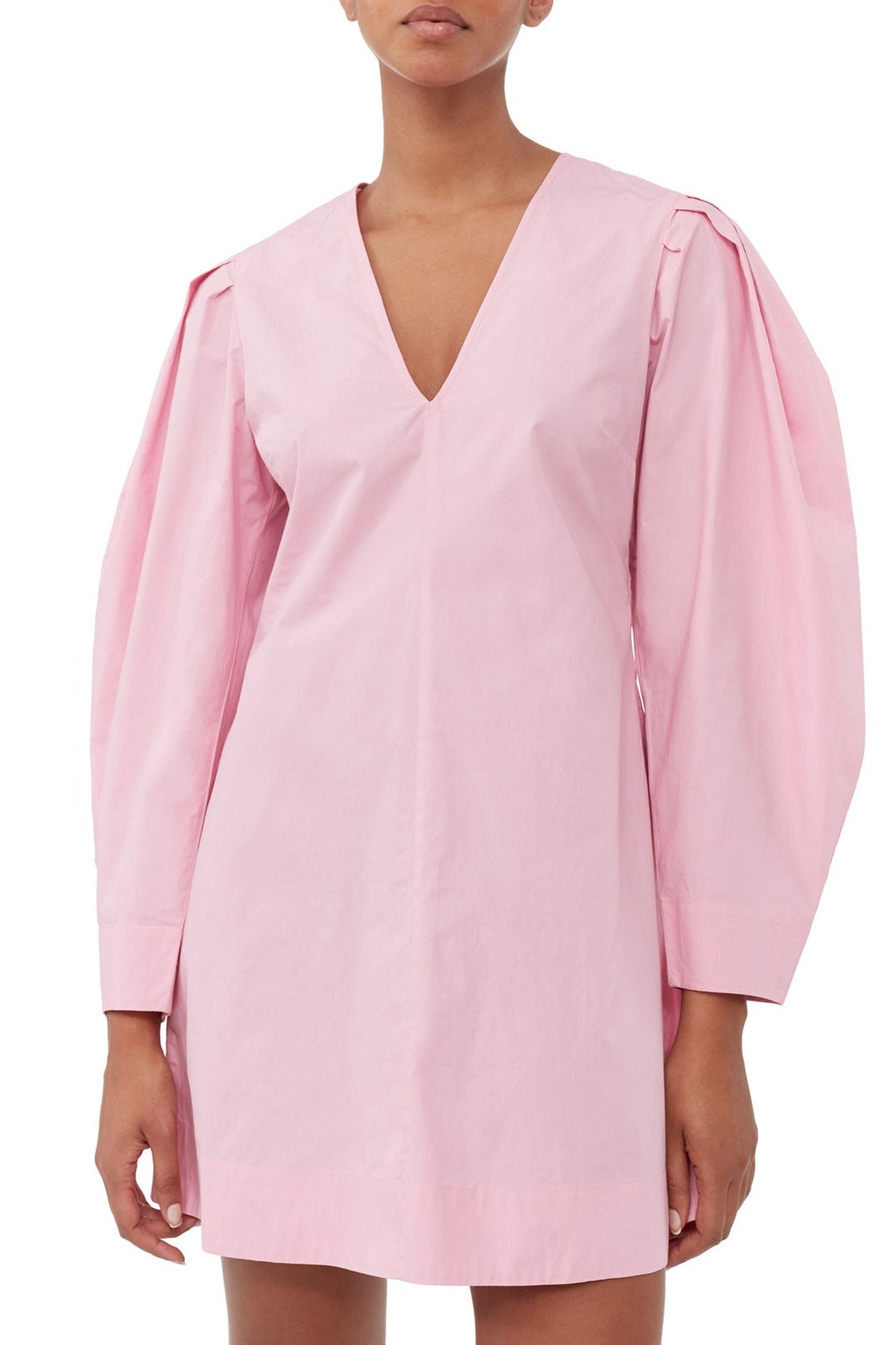 Robe courte à col en V - Orchid Smoke
