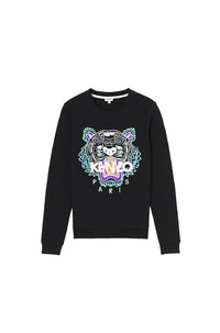 Tiger embroidered sweatshirt - Black