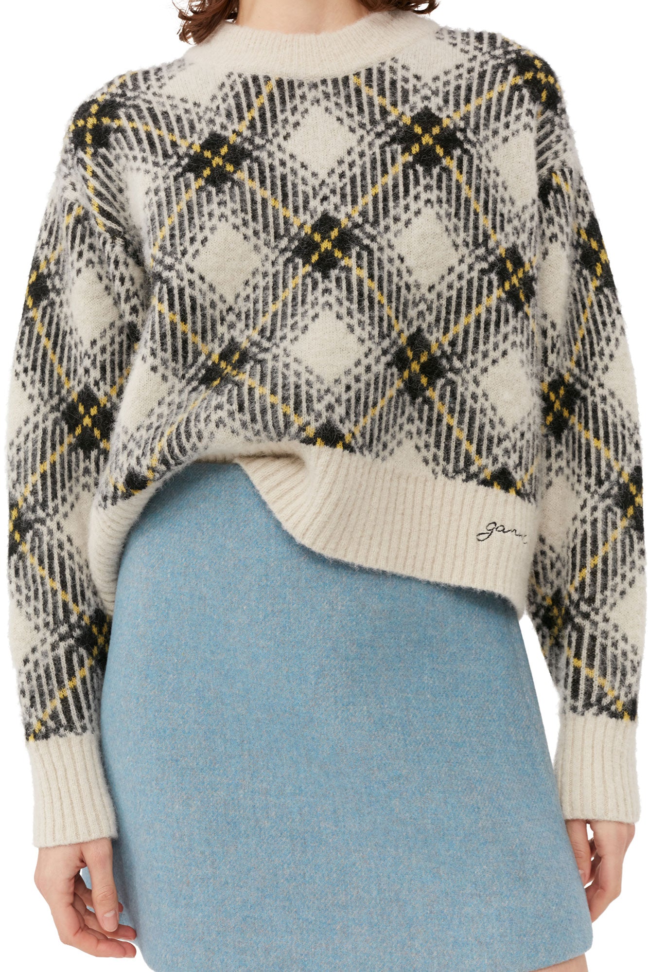 Jupe courte en laine - Heather