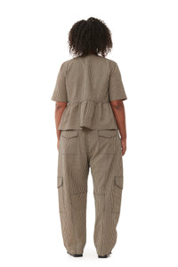Pantalon cargo en coton - Irish Cream