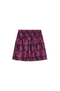Jupe courte botanique en jacquard - Cone Flower